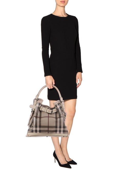 Burberry Medium Smoked Check Hobo