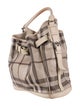 Burberry Medium Smoked Check Hobo