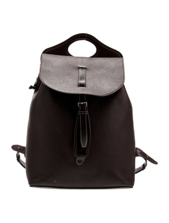 Burberry Solid Leather Backpack