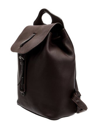 Burberry Solid Leather Backpack