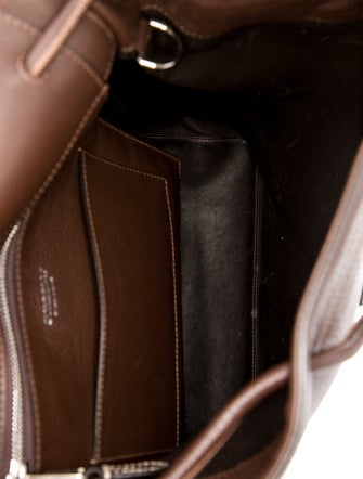 Burberry Solid Leather Backpack