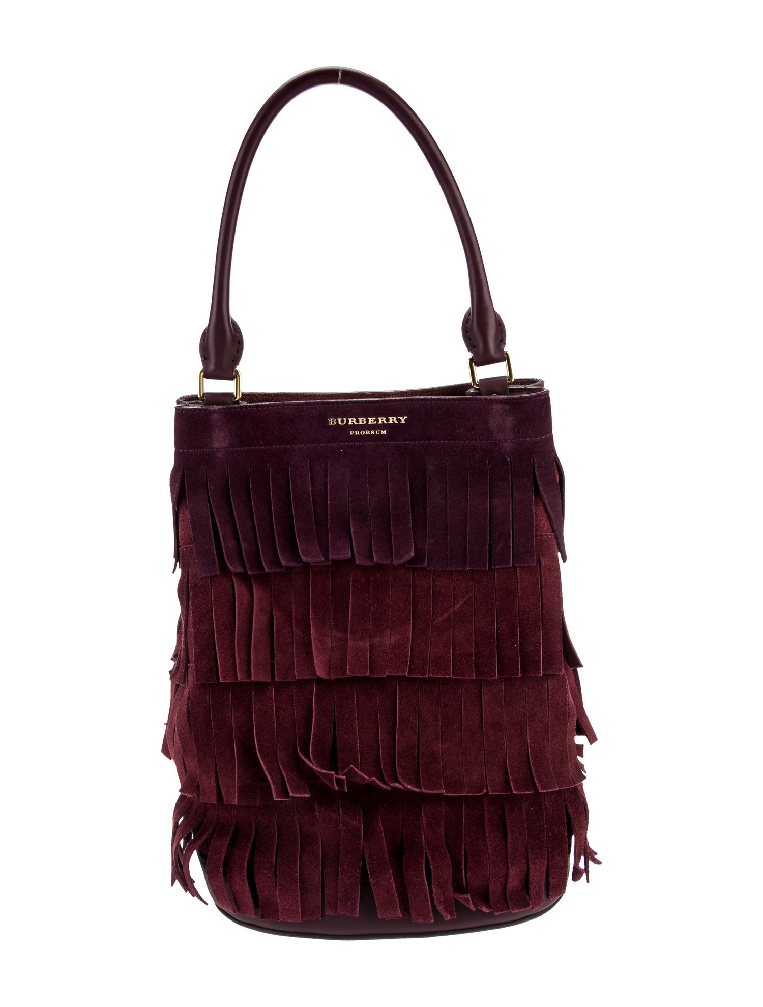 Burberry Prorsum Suede Shoulder Bag