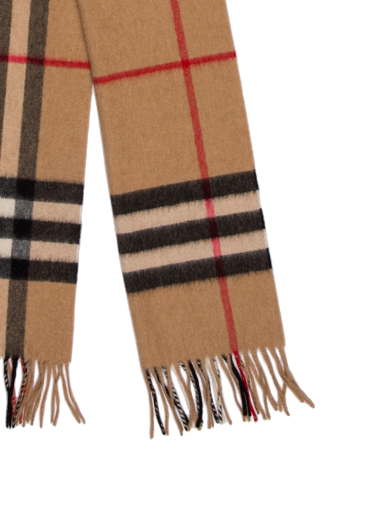 Burberry Cashmere Exploded Check Pattern Scarf - Neutrals Scarves and ...