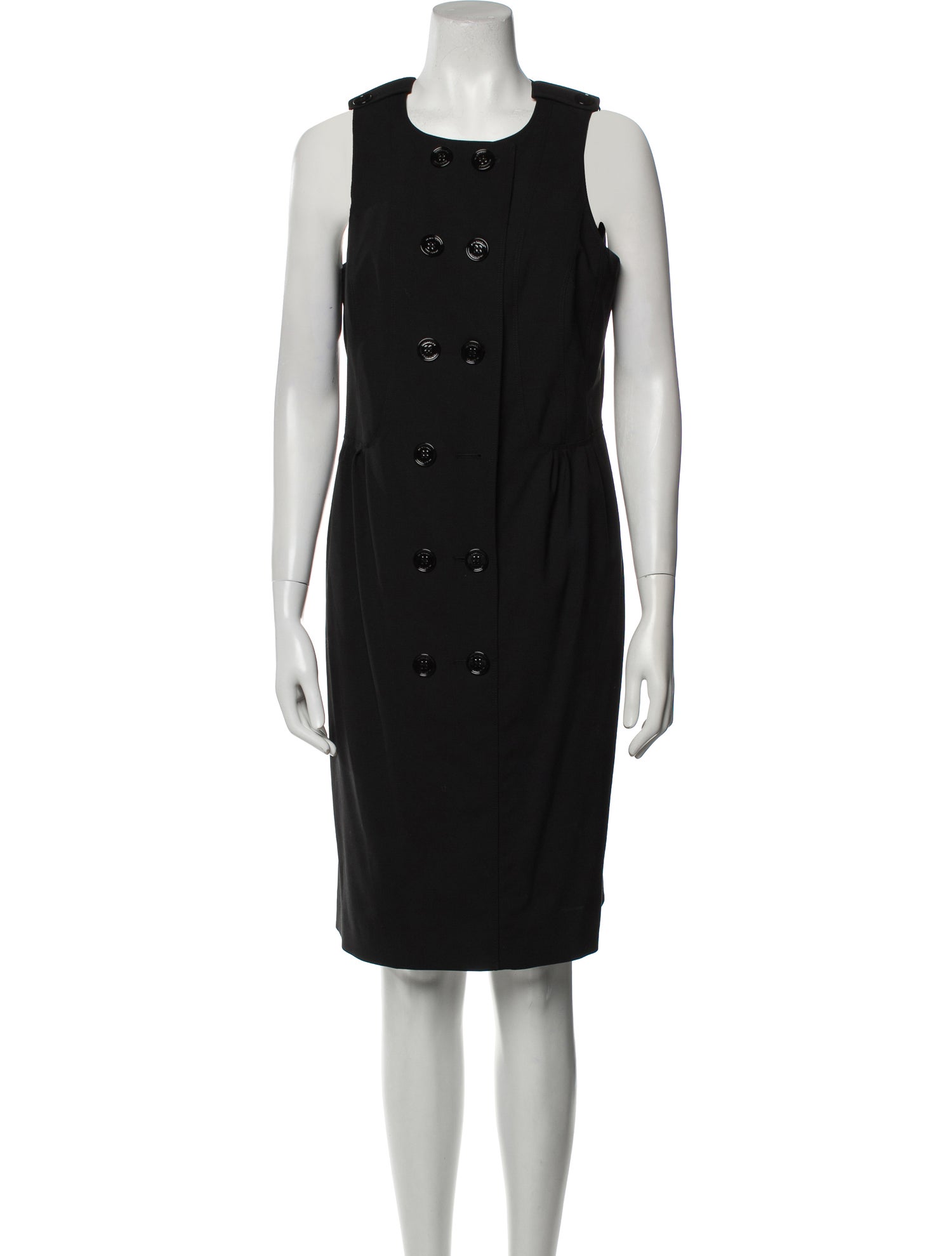 Burberry Virgin Wool Knee-Length Dress