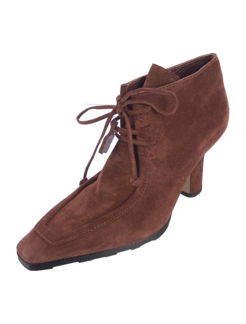 Burberry Suede Lace-Up Boots