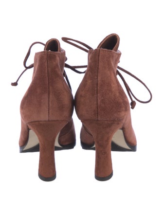 Burberry Suede Lace-Up Boots