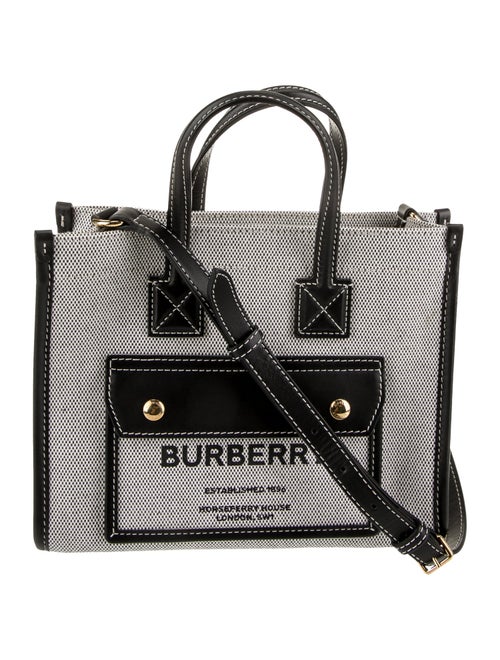 Burberry Canvas Top Handle Bag