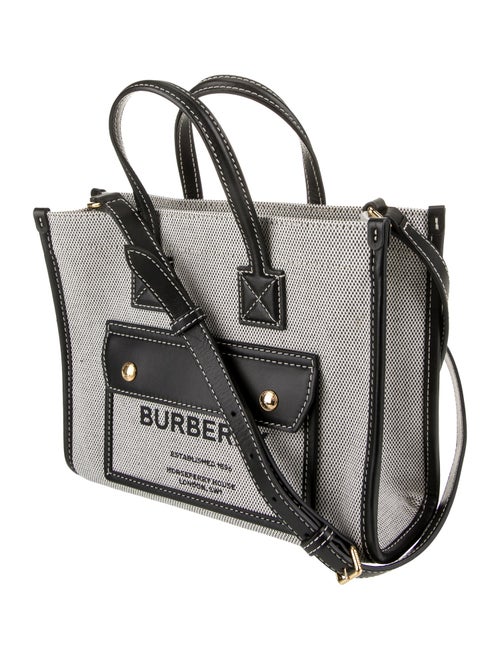 Burberry Canvas Top Handle Bag