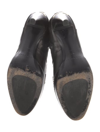 Burberry Leather Lace-Up Boots