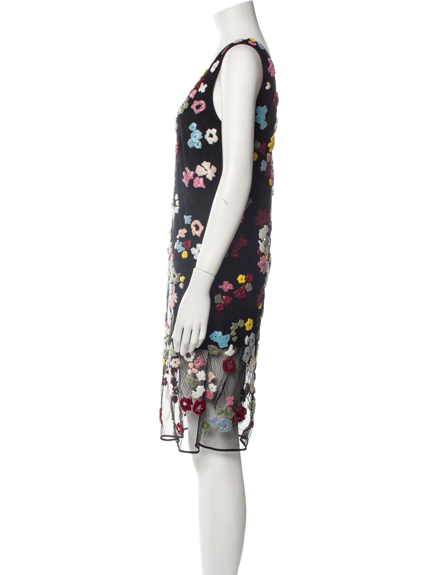 Burberry Floral Print Knee-Length Dress