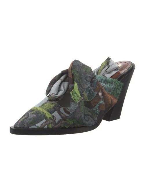 Burberry Satin Printed Mules