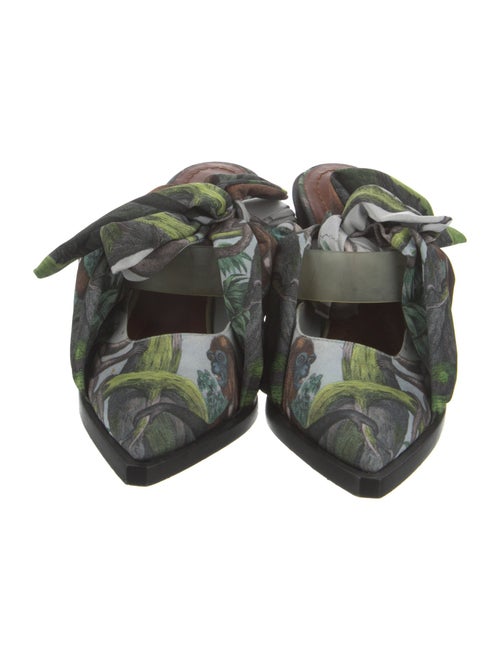 Burberry Satin Printed Mules