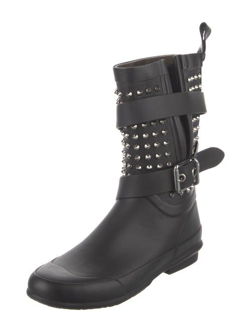 Burberry Spike Accents Rubber Rain Boots
