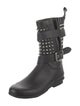 Burberry Spike Accents Rubber Rain Boots