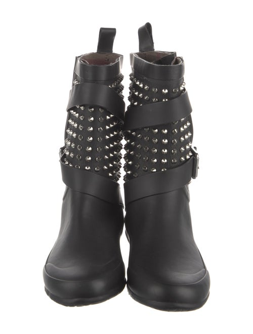 Burberry Spike Accents Rubber Rain Boots