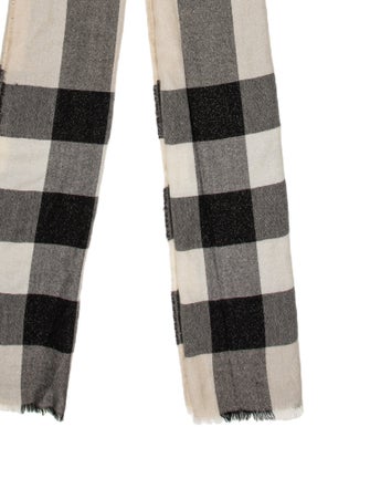 Burberry Plaid Print Scarf