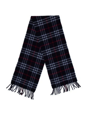 Burberry Scarves and Shawls Lambswool Plaid Print Scarf
