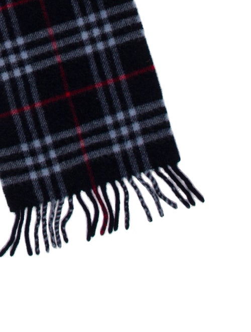 Burberry Lambswool Plaid Print Scarf