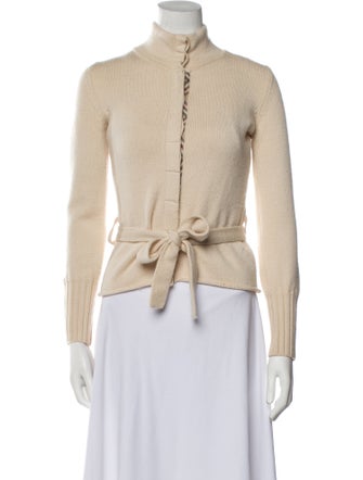 Burberry Wool Mock Neck Sweater