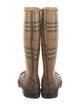 Burberry House Check Pattern Rubber Rain Boots