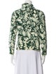 Burberry Floral Print Mock Neck Sweater