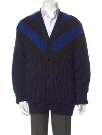 Burberry Printed V-Neck Cardigan