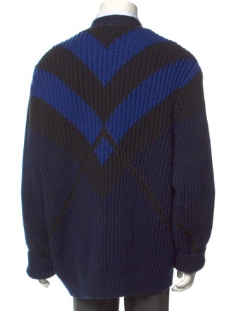 Burberry Printed V-Neck Cardigan