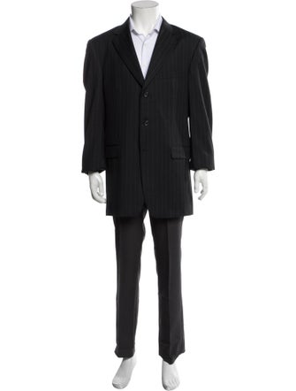 Burberry Super Nova Check Pattern Wool Overcoat