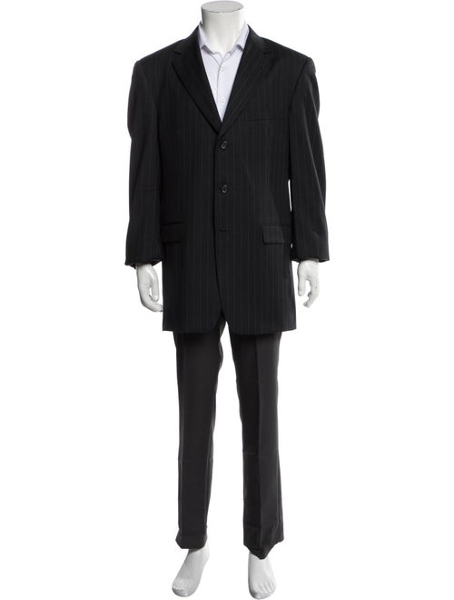 Burberry Super Nova Check Pattern Wool Overcoat