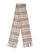 Burberry Cashmere Nova Check Pattern Scarf