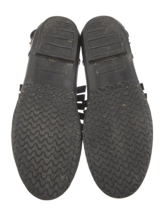 Burberry Rubber Fringe Trim Accent Rain Boots