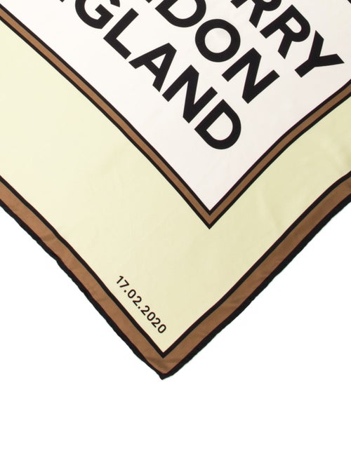 Burberry Cashmere Printed Scarf