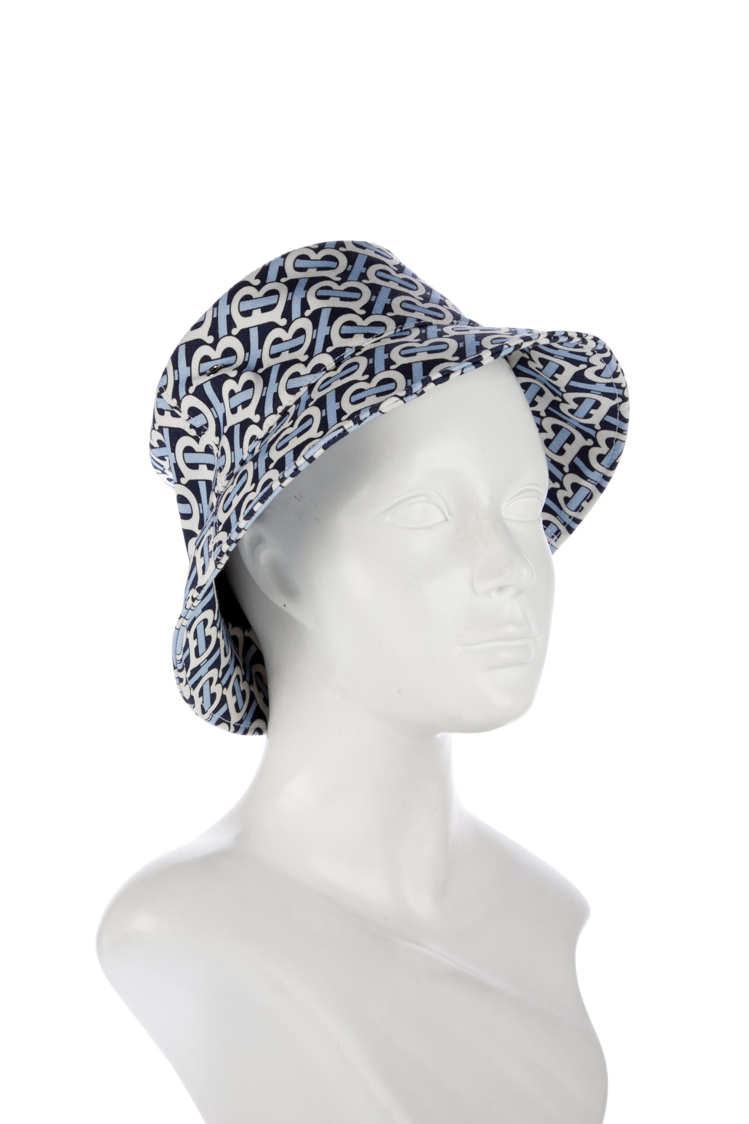 Burberry TB Monogram Bucket Hat - Blue Hats, Accessories