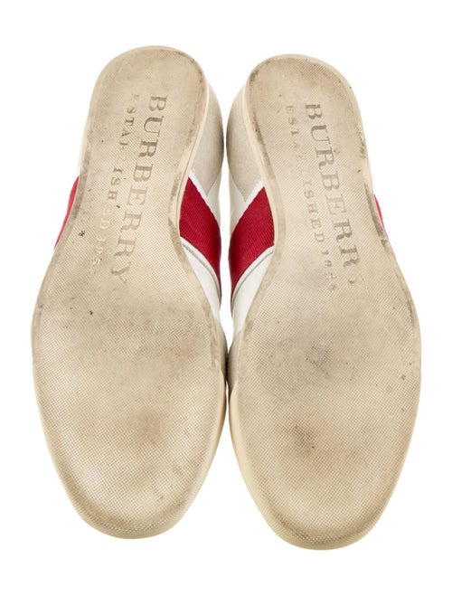 Burberry Leather Colorblock Pattern Sneakers