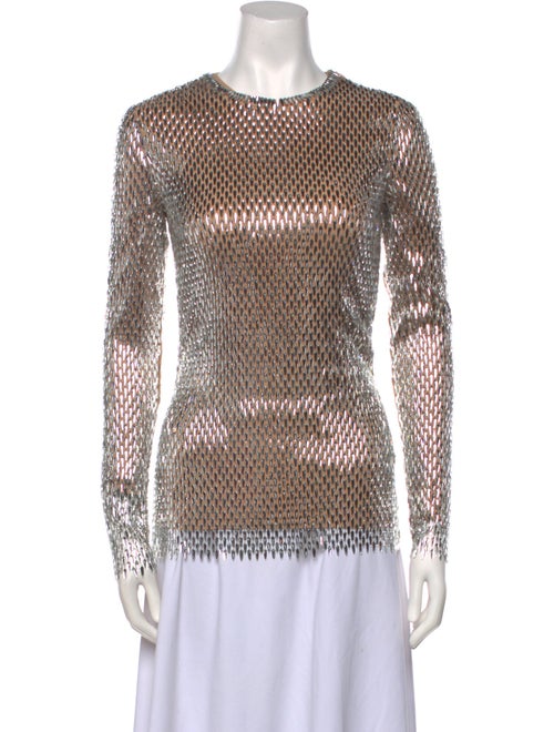 Burberry Printed Crew Neck Top