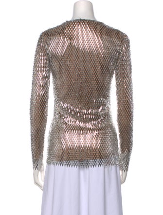 Burberry Printed Crew Neck Top