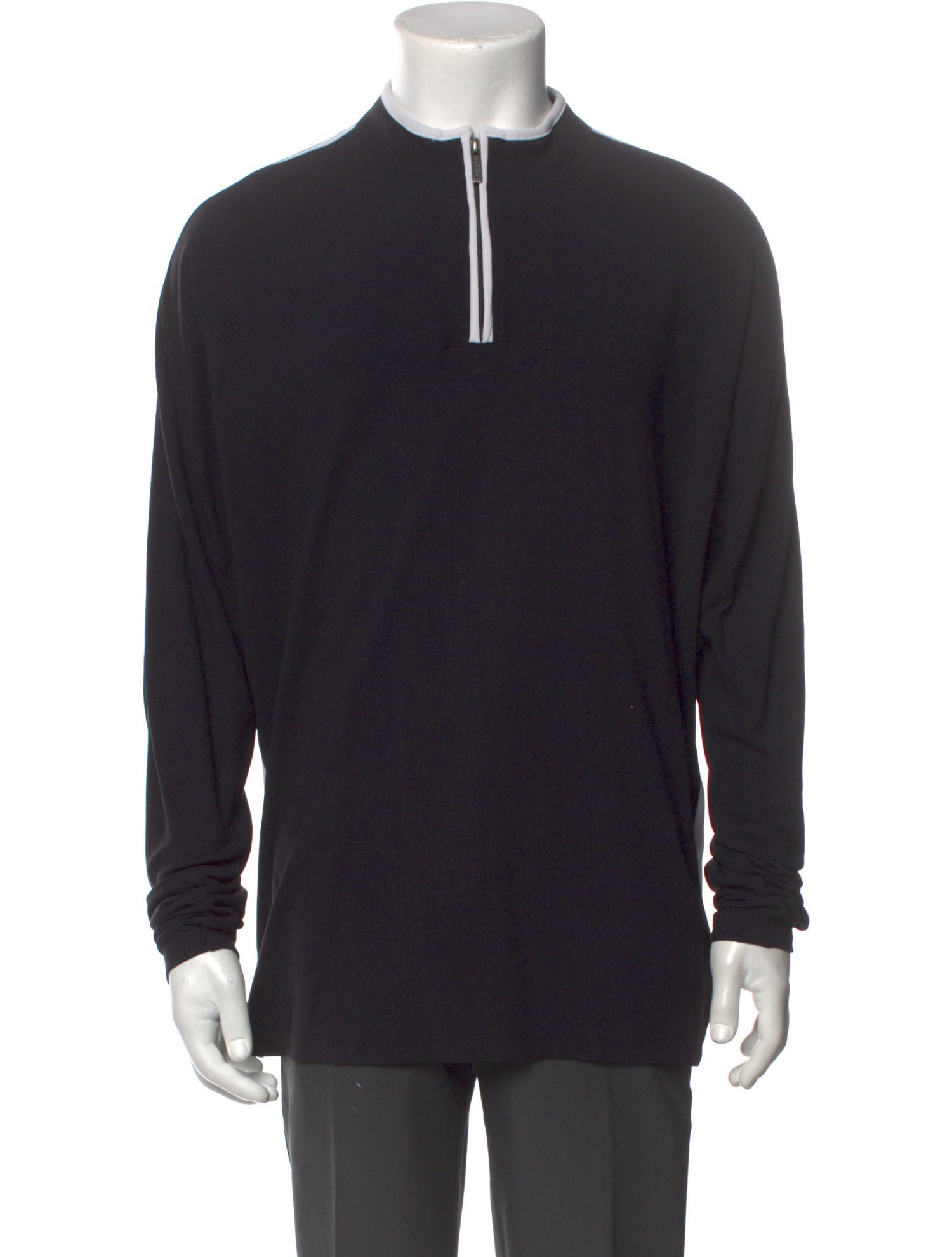 Burberry Nova Check Pattern Mock Neck Pullover