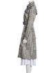 Burberry London Plaid Print Trench Coat