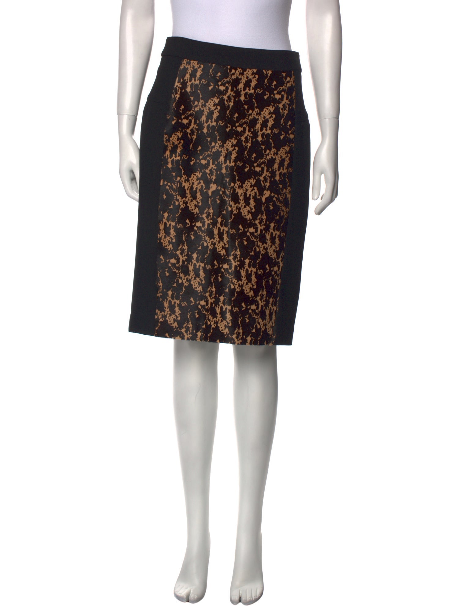 Burberry London Printed Knee-Length Skirt