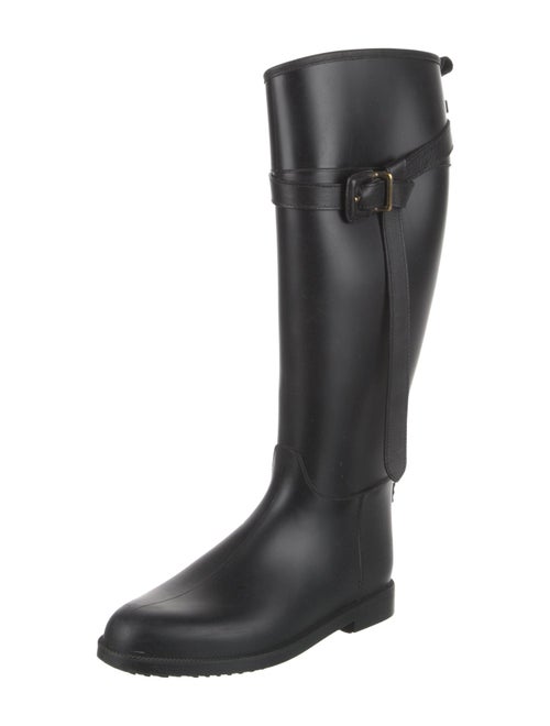 Burberry Nova Check Pattern Rubber Rain Boots