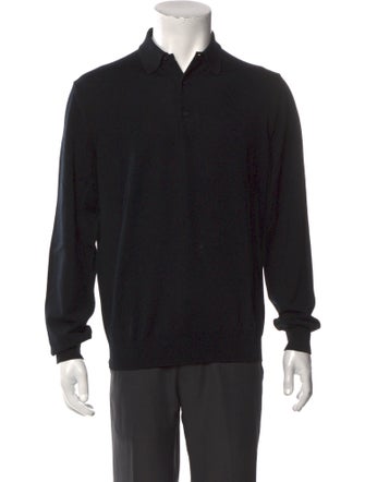 Burberry Wool Collar Polo Shirt