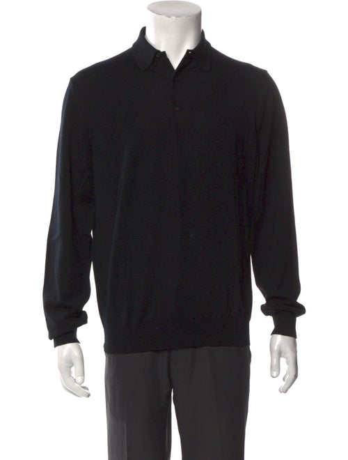 Burberry Wool Collar Polo Shirt
