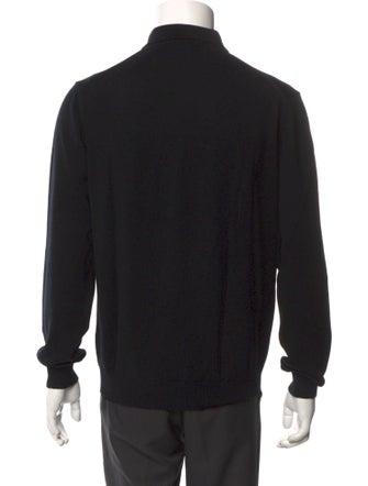 Burberry Wool Collar Polo Shirt