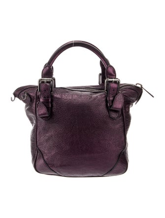 Burberry Leather Top Handle Bag