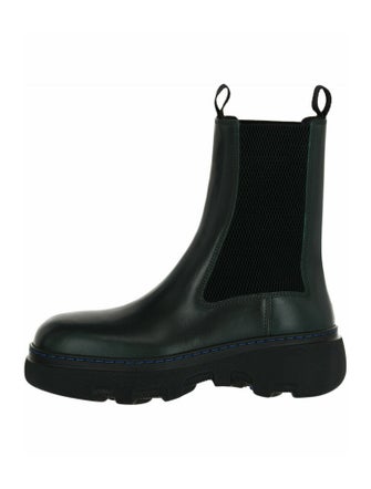 Burberry Calf Leather Chelsea Boots w/ Tags