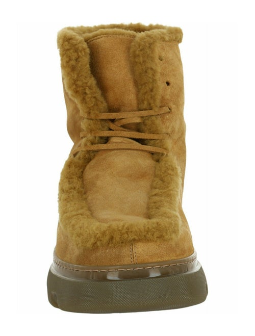 Burberry Calf Leather Lace-Up Boots w/ Tags