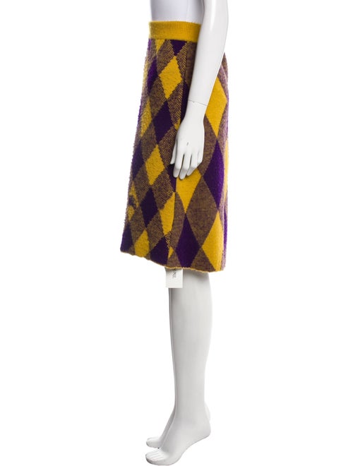 Burberry Plaid Print Knee-Length Skirt