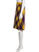 Burberry Plaid Print Knee-Length Skirt