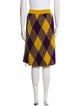 Burberry Plaid Print Knee-Length Skirt