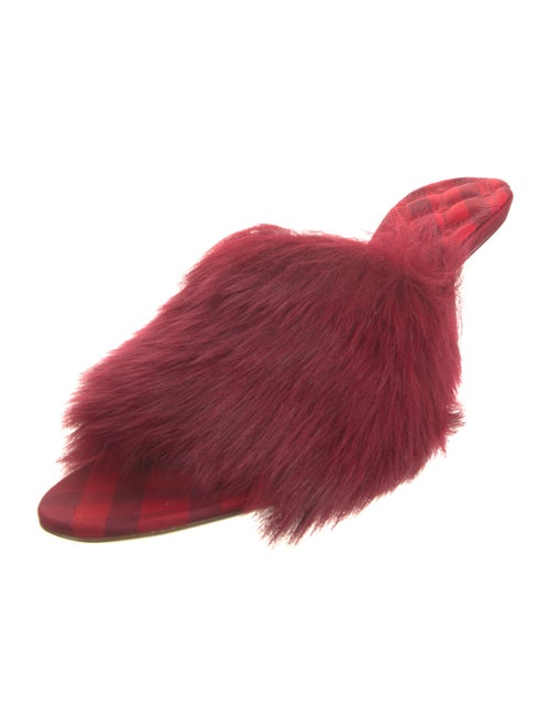 Burberry Faux Fur Slides